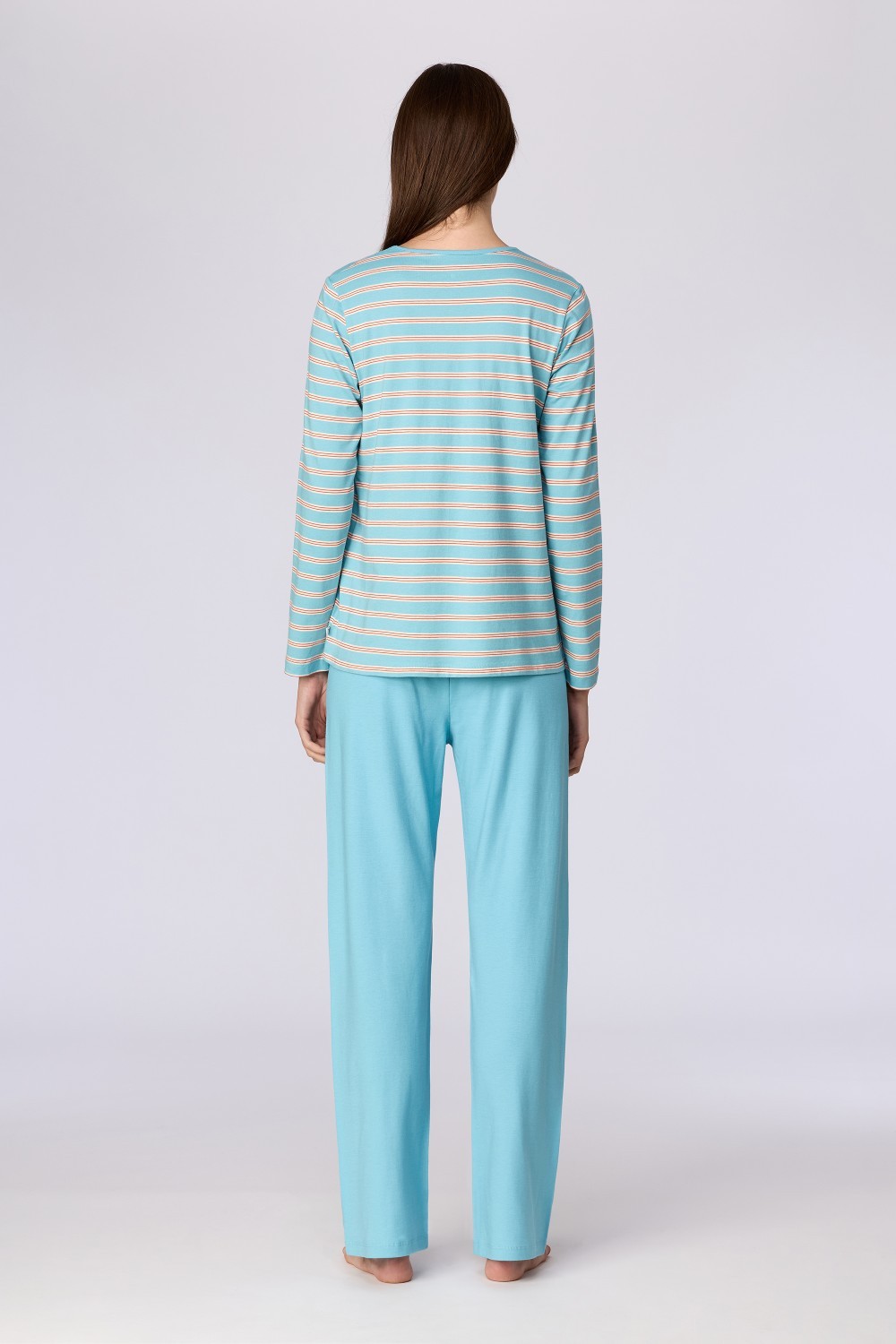 Blauwe pyjama van katoen