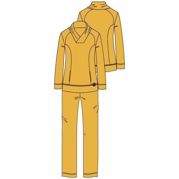 Woody Dames homewear pak, chinese yellow | Nuit de