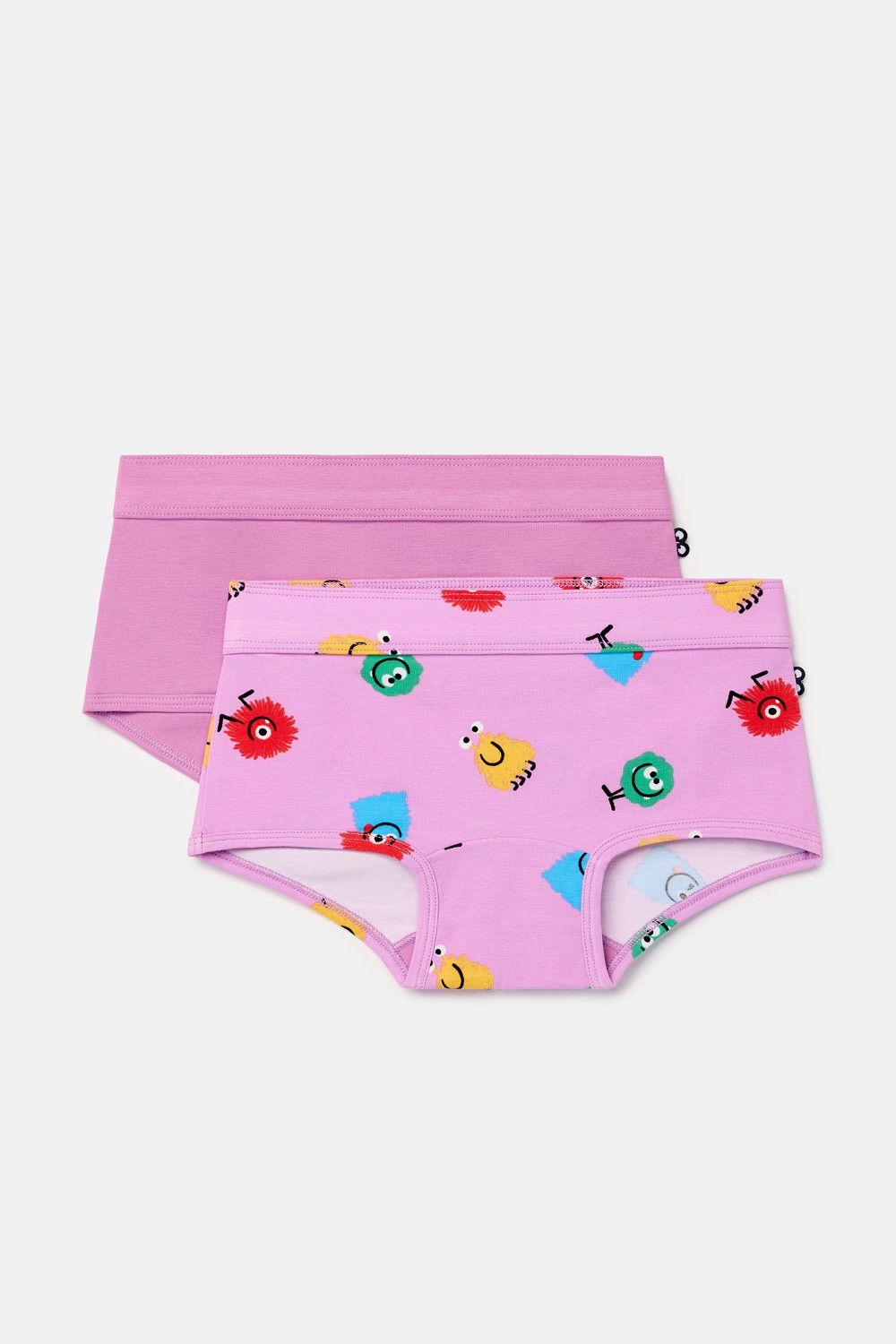 Duopack shorty's van rekbaar katoen