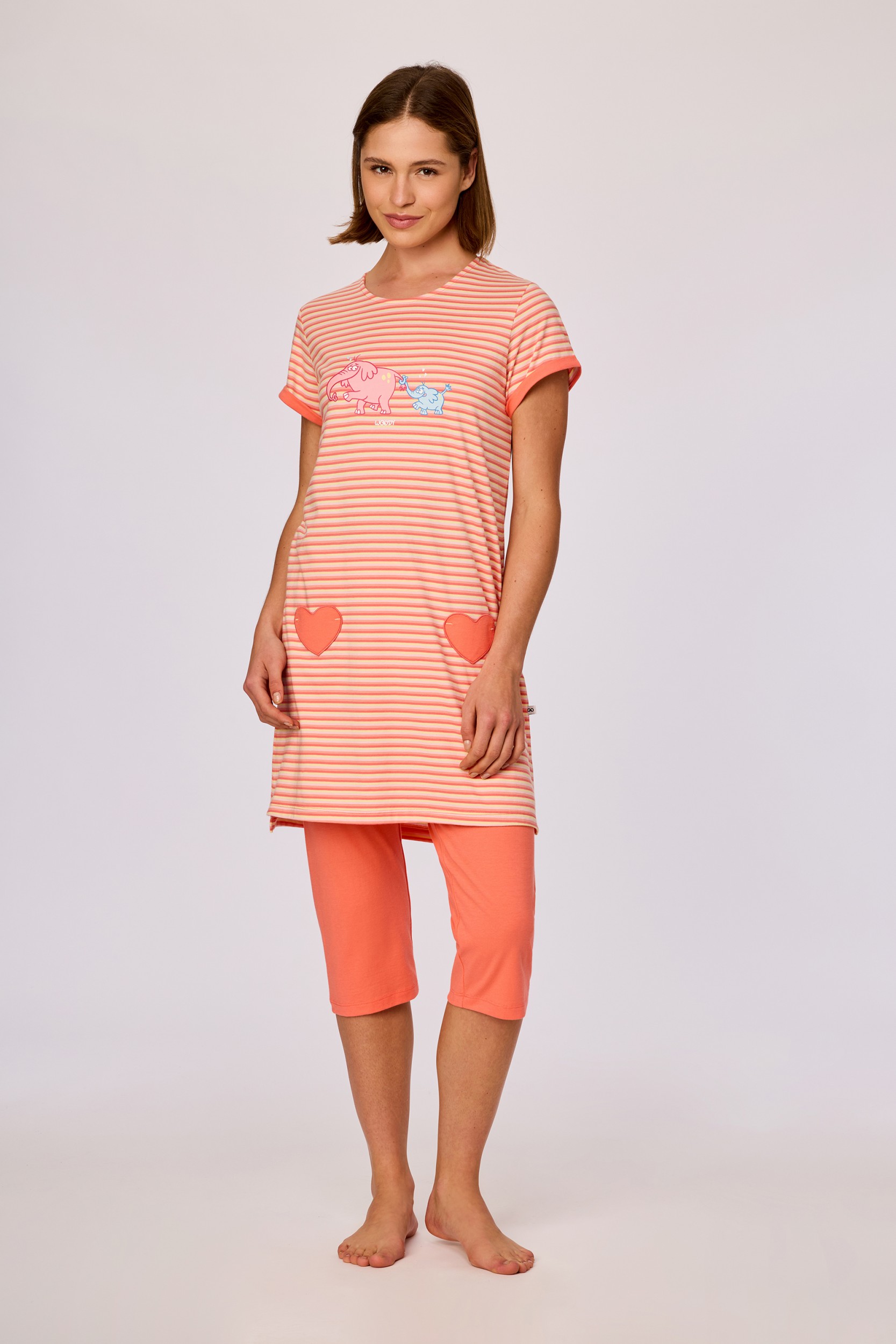 Kleurrijke pyjama van soepel katoen