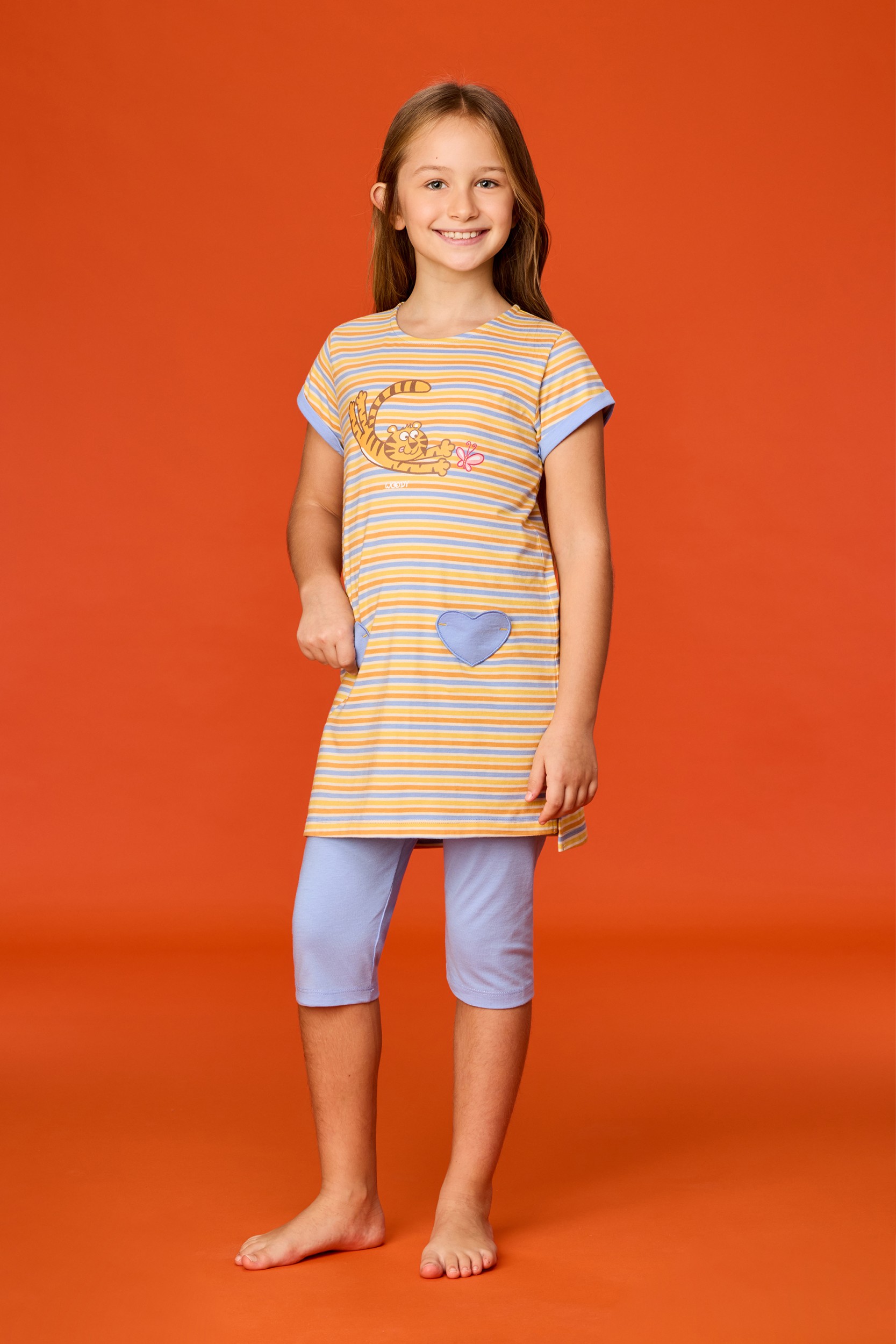 Kleurrijke pyjama van soepel katoen