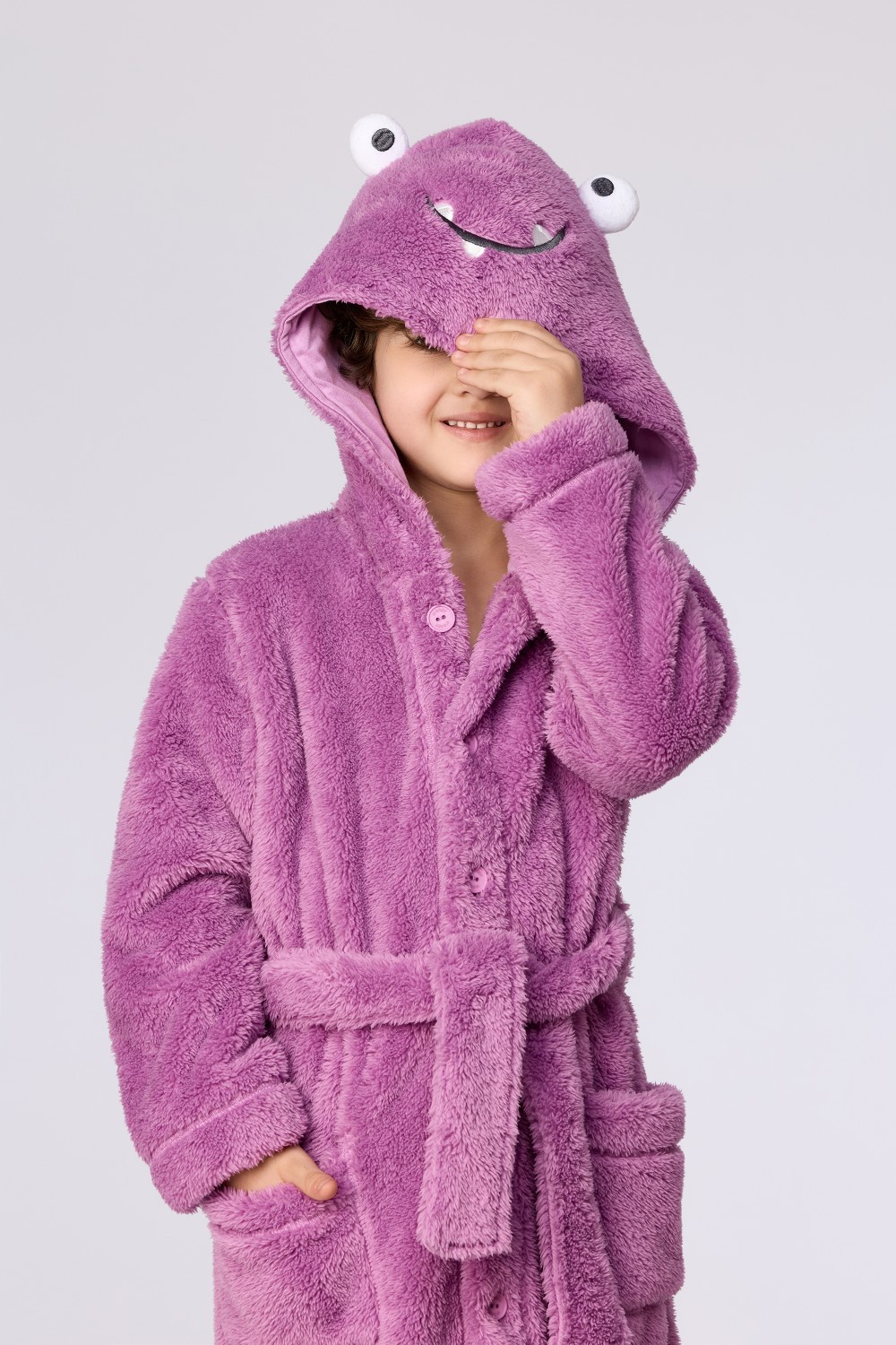 Roze kamerjas van zachte teddystof
