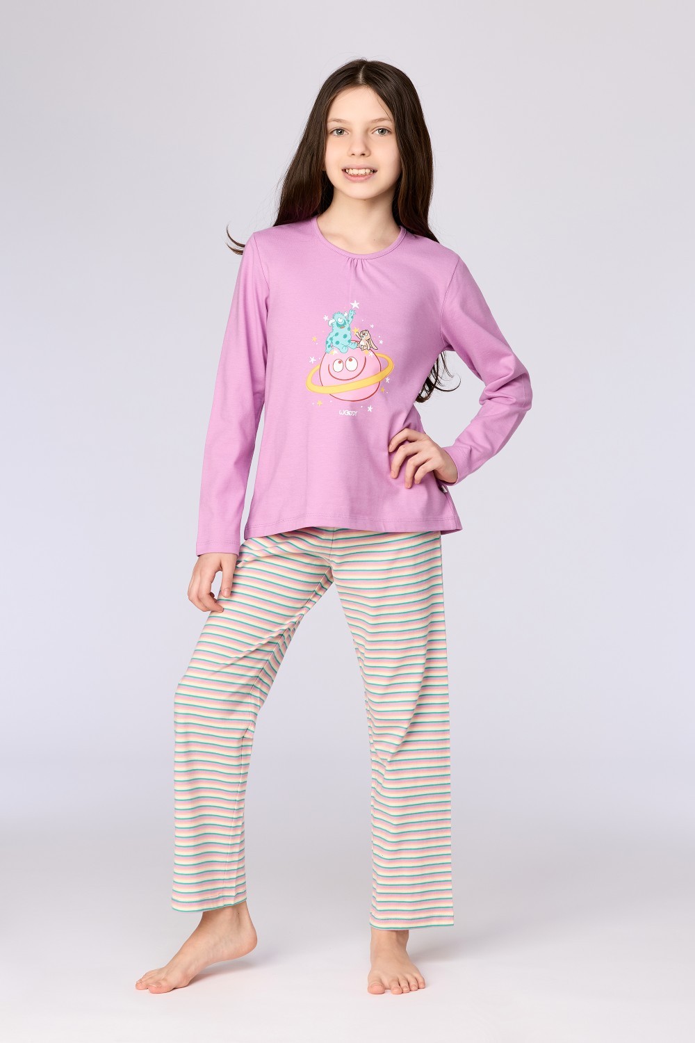 Roze pyjama van katoen