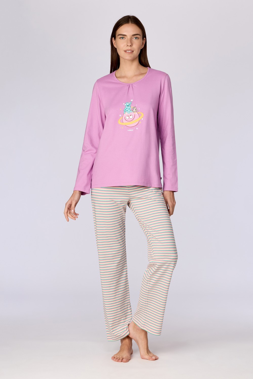 Roze pyjama van katoen