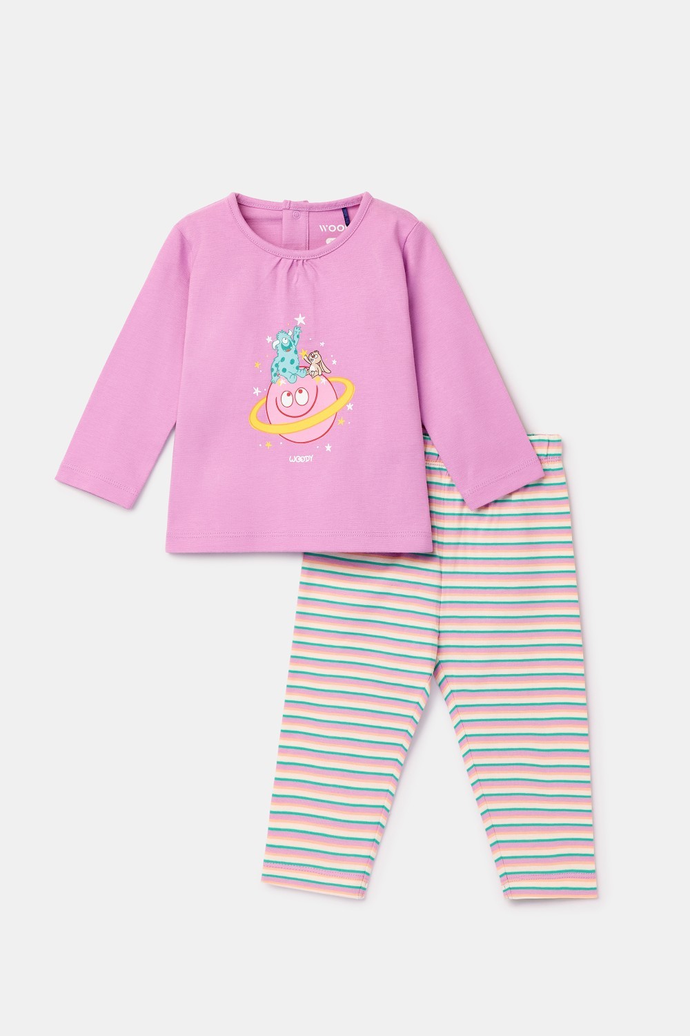 Roze pyjama van katoen