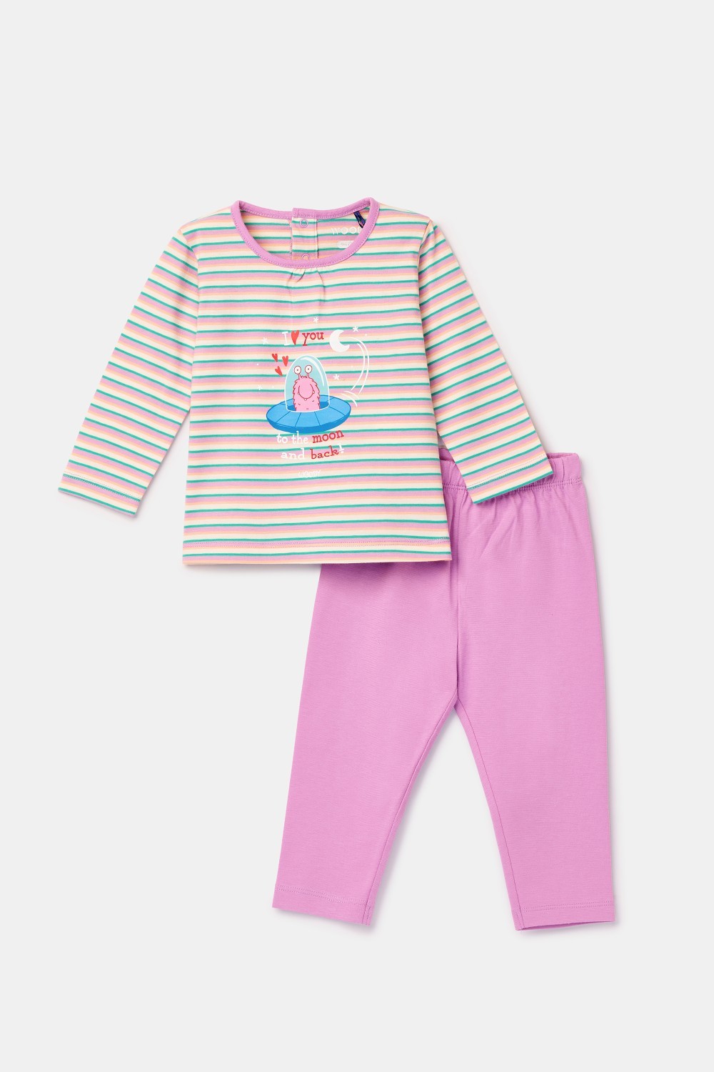 Roze pyjama van katoen
